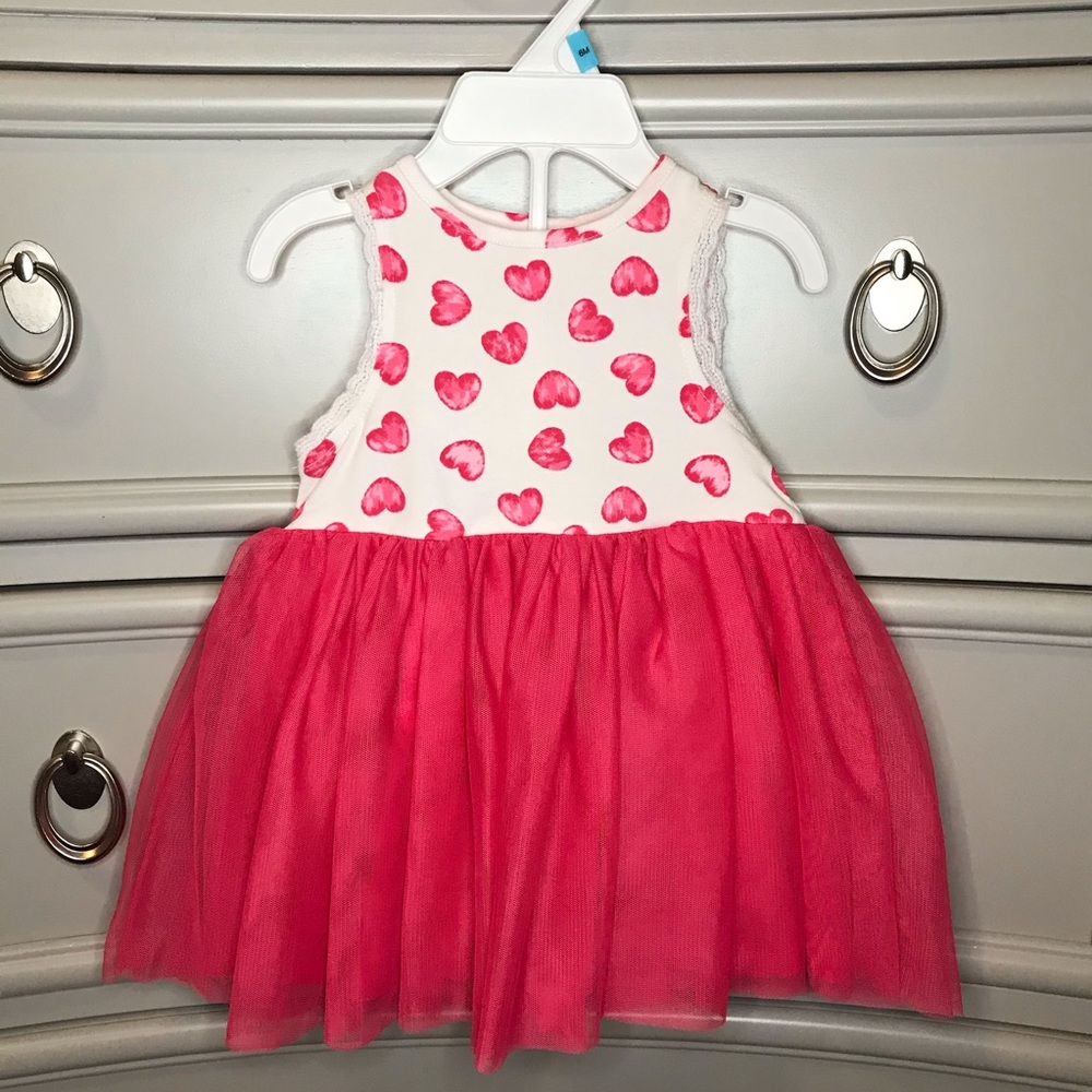 Heart Print Tulle Dress ✨ NWT